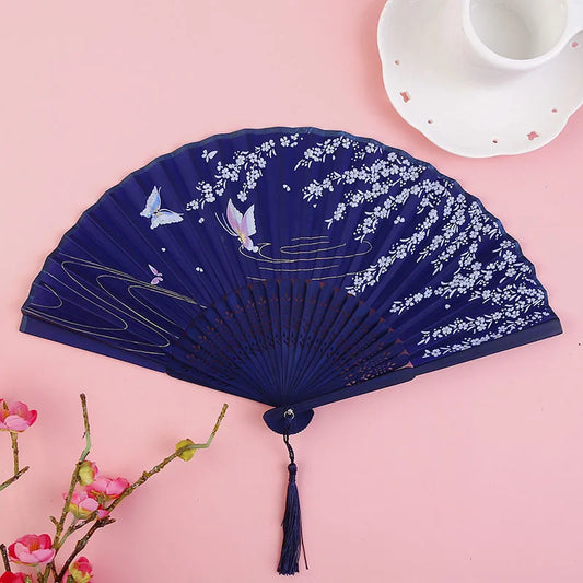 Japanese Silk Folding Fan