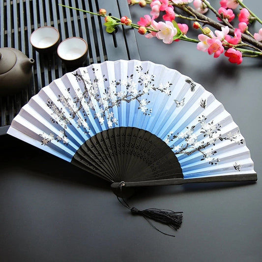 Japanese Silk Folding Fan